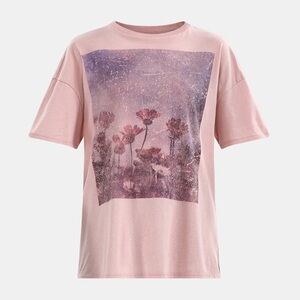 No Boundaries Pink Graphic Tee